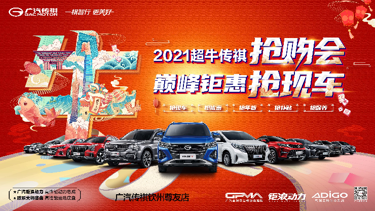 2021超牛传祺抢购会 巅峰钜惠抢现车